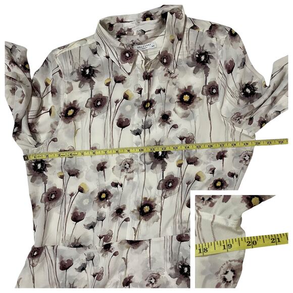 Equipment Natalia Floral Dress - White Floral - Medium - Picture 4 of 13